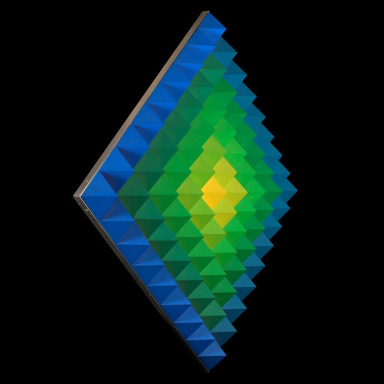 Mid-20th Century PYR Nr. 15, OP ART by Hans-Jörg Glattfelder