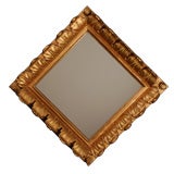 Vintage French Mirror with Acanthus Leaf Frame