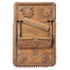 Carved Comb Box