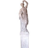 Early 20th Century Cast Limestone Garden Statue.