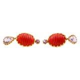 Coral and Amethyst in 18K Gold by Tony Duquette