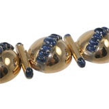Retro Cabachon Sapphire Bracelet