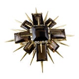 Smoky Quartz and Diamond Brooch by Tony Duquette