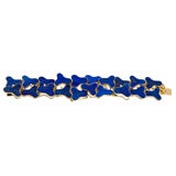Lapis and 18K Gold Bracelet by Van Cleef and Arpels