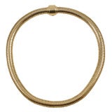 14kt Yellow Gold Tubular Snake Chain with Elaborate Closing