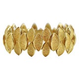 50's Abstract Leaf Design Bracelet