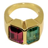 Paloma Picasso Double Tourmaline Ring