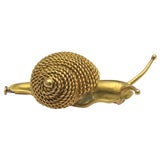 Vintage Hermes snail brooch