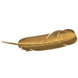 Hermes Feather Brooch