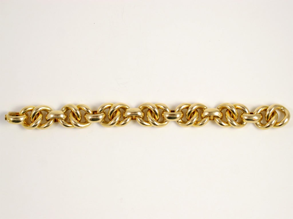 18kt Yellow Gold Double Link Bracelet