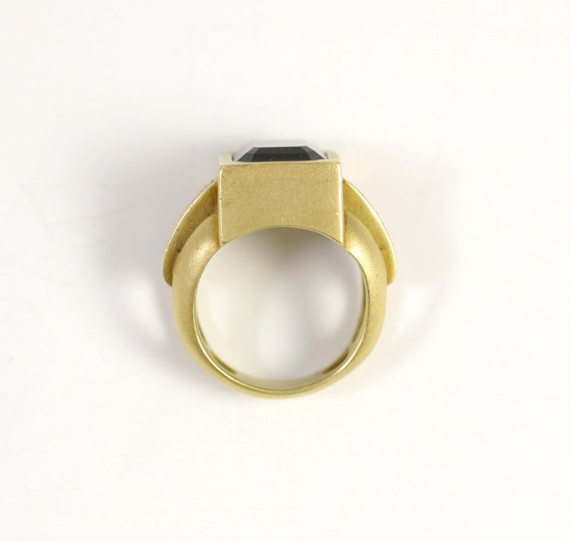 18kt  Yellow Gold Kieselstein-Cord Tourmaline & Diamond Ring 2