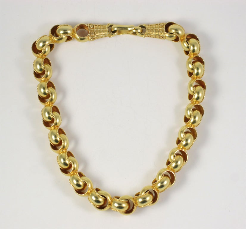 Women's Gold Necklace For Sale