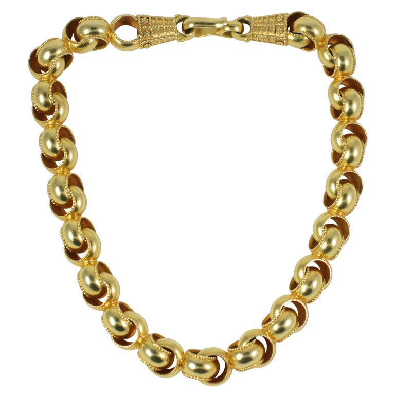 Gold Necklace For Sale