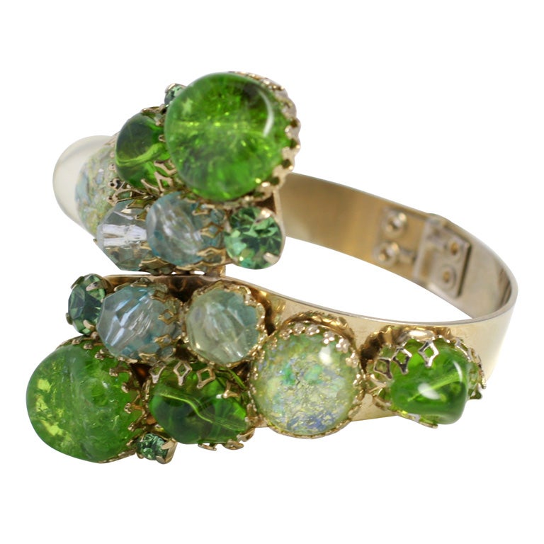 Green Stone Hinged 