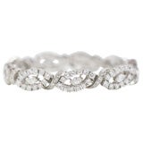 Vintage Diamond 
White Gold Bracelet