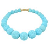 Carved Turquoise Necklace Carved Turquoise Necklace