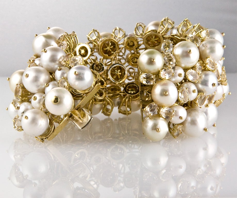 Women's Pearl Bracelet by Tony Duquette For Sale