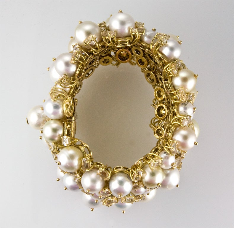 Pearl Bracelet by Tony Duquette For Sale 1