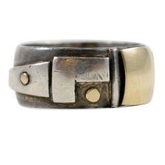 Sterling Silver and 14K Gold Ring