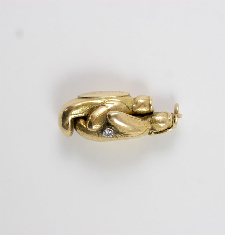 This is a very special piece of jewelry given to commemorate the Daily News Golden Gloves amateur boxing match. The 