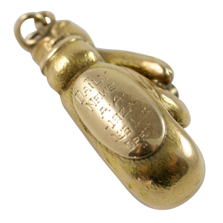 Gold-Tone Boxing Glove Necklace | In stock! | Fort Tempus