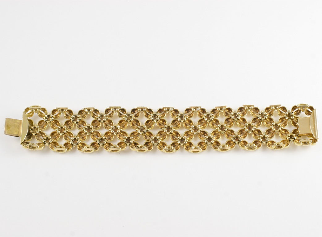 Tiffany & Co. Schlumberger Flexible Gold Bracelet In Excellent Condition In New York, NY