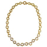 18kt Yellow Gold & Diamond Necklace