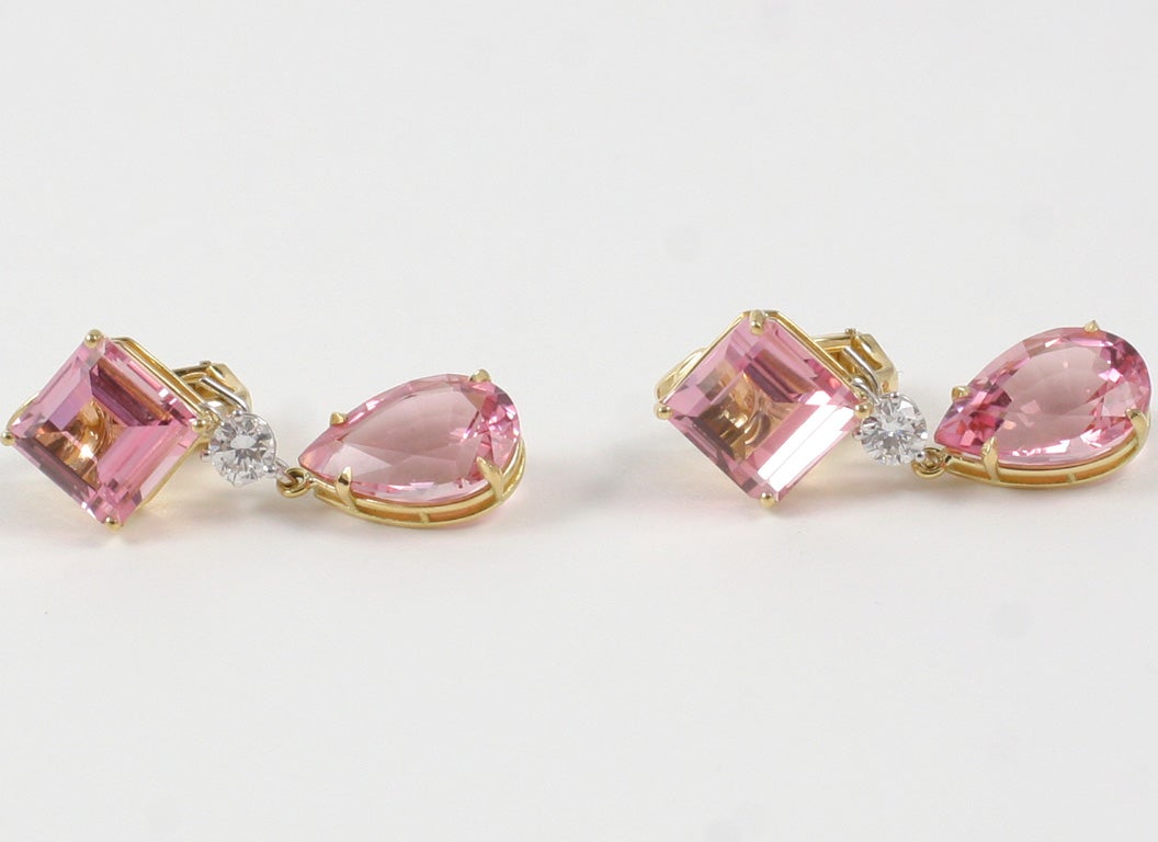 Change of Color Tourmaline Earrings
