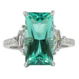 Tourmaline and Diamond Ring