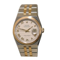 18k & SS Man's Rolex  Rare "Quartz" Watch