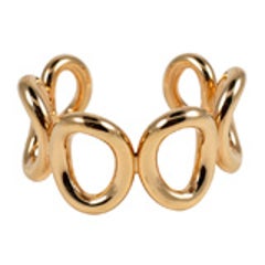 14kt Rose gold Circles Bangle Bracelet Cuff 5