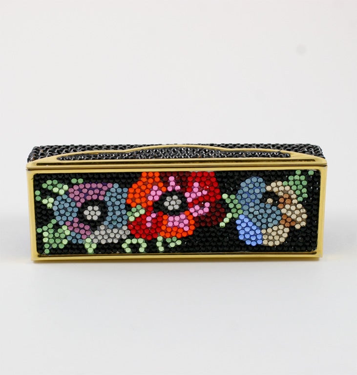 Judith Leiber Rhinestone Lipstick Holder