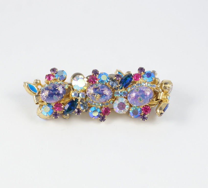 Juliana Rhinestone & Cabochon Bracelet, Costume Jewelry 2