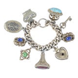 Silvertone Charm Bracelet 7
