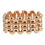 Vintage, 18 KT Pink Gold Wide Bracelet, 98.8 dwt