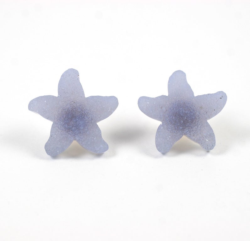 Chalcedony Starfish Earrings