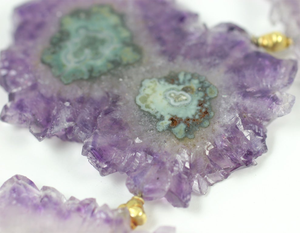 Amethyst Oyster Necklace For Sale 6