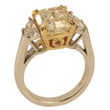 "Jonquille" 4, 02ct  radiant diamond ring
