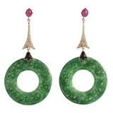 Art Déco design earings