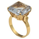 Beautiful 1940
s Aquamarine Ring