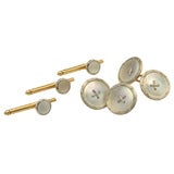 Antique Pair of cufflings and three buttons