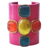 Chanel Gripoix 
Resin Runway Cuff