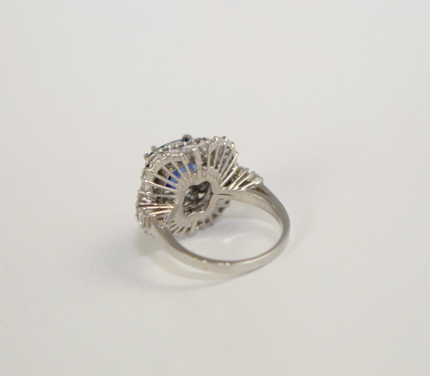 Sapphire & Diamond Cocktail ring 2