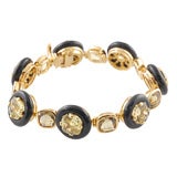Onyx and Citrine Bracelet by Tony Duquette