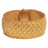 Honey comb gold bracelet