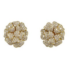 18K Yellow Gold & Diamond Ear Clips 7