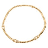 Cartier pavé link necklace
