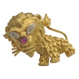 "Friendly Lion" Brooch