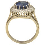 1930's "Pompadour" Sapphire and Platinum Ring