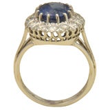 1930
s "Pompadour" Sapphire and Platinum Ring